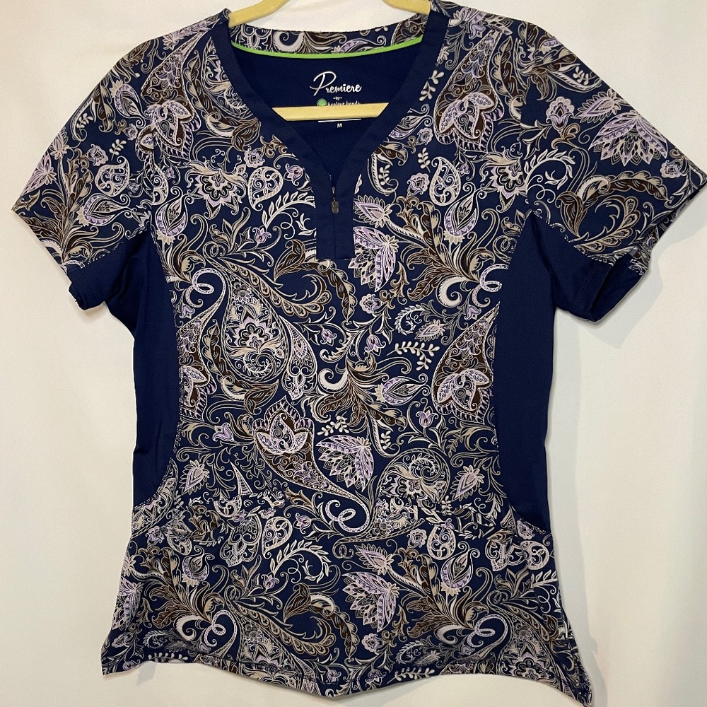 Healing Hands Jeni Printed Scrub Top